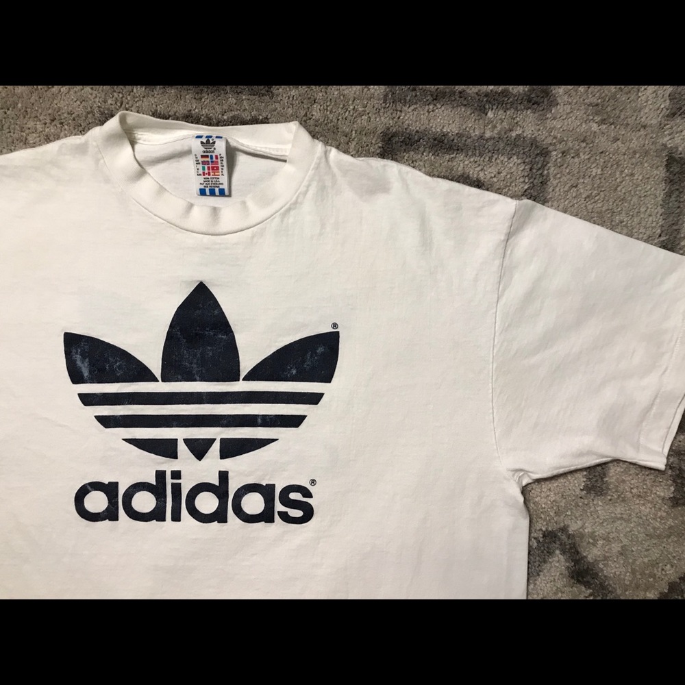 ‼️SOLD‼️ Vintage 90’s Adidas Trefoil Tee - Picture 2 of 7